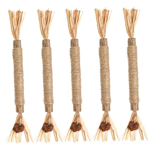 Csafyrt Silvervine für Katzen 5pcs natürliche Zutaten Katzenminze Sticks Safe Katzenkauen -Spielzeug für Katzen Zahnpflegezähne Reinigung und Spannungsfreisetzung von Csafyrt