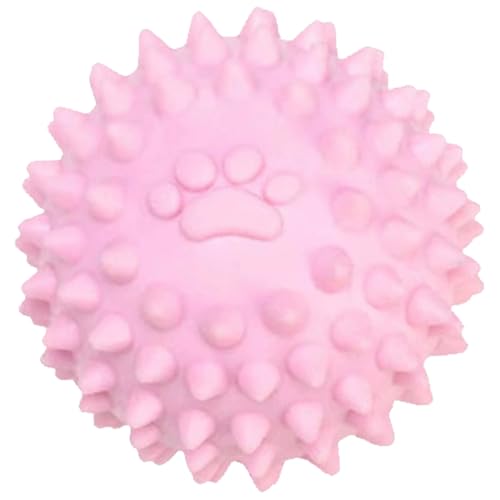 Csafyrt Spiky Dog Ball 2,4 -Zoll -Quietschbällchen für Hunde Interaktive Hundespielzeugbälle unzerstörbarer Gummihund -Kauen -Spielzeug für das Zahnen Training von Csafyrt