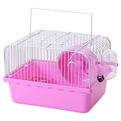 Hamsterkäfig, kleine Meerschweinchenkäfige mit stillem Laufrad, Wasserflasche und Accessoires 9x6.7x6.7 Plastik Hamster Käfig für Haustierspielzeug Hamsterkäfig, kleine Meerschweinchenkäfige mit stillem Laufrad, Wasserflasche und Accessoires 9x6.7x6.7 Plastik Hamster Käfig für Haustierspielzeug von Csafyrt