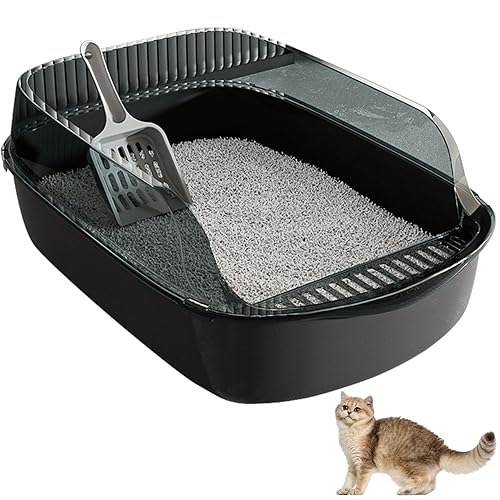 Katzenstreu Pan 12L PP Vertiefe Katzenstreubox mit Schaufel Anti Splash abnehmbar doppelt schichtfleckresistente Katzentoilette für Katzenvorräte von Csafyrt