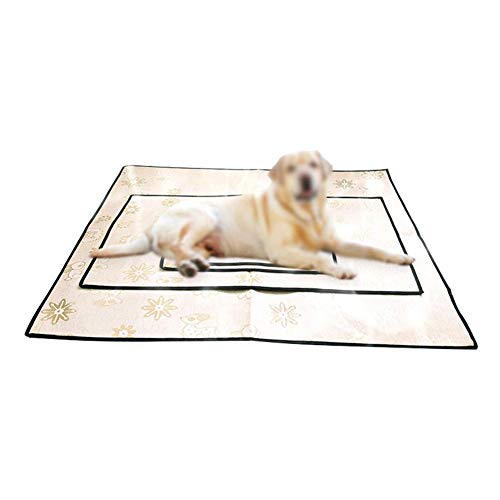 Csheng Coole Matten Für Hunde Hund Kühlmatte Haustierbedarf Hund Auto Matte Haustier Auto Matte Schlafmatte Einfache Eisseidenmatte Haustier EIS Pad Katzenkühlmatte Sommerschlafbett X-Large von Csheng