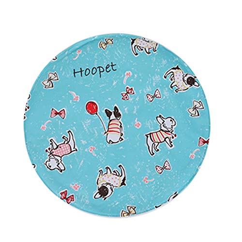 Csheng Coole Matten Hund Kühlmatte Hund Cool Pad Haustier Eisseide Seide Matte Haustier EIS Pad Für Schlafende Haustiere Für Katzen Zwinger Kühlkissen Sommerkatze Kühlkissen Isomatte Green,Medium von Csheng