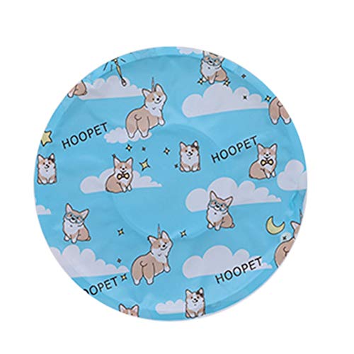 Csheng Coole Matten Hund Kühlmatte Hund Cool Pad Haustier Eisseide Seide Matte Haustier EIS Pad Für Schlafende Haustiere Für Katzen Zwinger Kühlkissen Sommerkatze Kühlkissen Isomatte Blue,Medium von Csheng