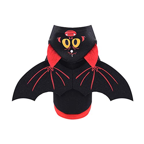 Csheng Halloween-Hundekleidung Halloween-Kleidung Katzenkleidung Haustiere Niedliche Kleidung Hundemantel Hundekleidung Für Den Sommer Bequeme Haustierkleidung Welpenkleidung M,Black von Csheng