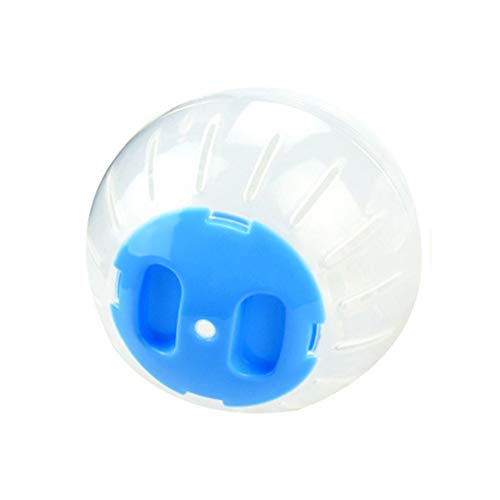 Csheng Hamster Spielzeug Hamster Zubehör Hamster Ball Farbe Abdeckung Running Ball Kleines Haustier Hamster Spielzeug Haustier Liefert Transparente Walze Fitness Crystal Crystal Runner 10cm,Blue von Csheng