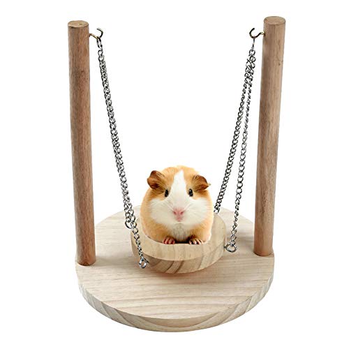 Csheng Hamster Spielzeug Schaukel Hängematte Papagei Kauspielzeug Vogel Spielzeug Stand Bar Hängende Kette Schaukel Hamster Spielzeug Hamster Zubehör Hamster Langeweile Breaker von Csheng