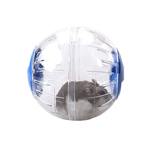 Csheng Hamster Toy Hamster Ball Bunte Abdeckung Hamster Toy Supplies Mausball Goldener Seidenbär Kristall Running Ball Rolling Ball Rolling Wheel Sportball Runner Running Ball Blue von Csheng