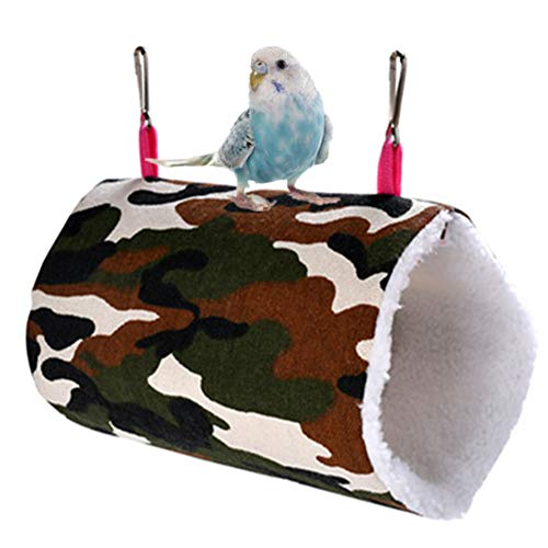 Csheng Hamster ZubehöR Hamster HäNgematte Haustier HäNgematte HäNgende HäNgematte HäNgematte Spielen Schlafsack HäNgematte KatzenhäNgematte PapageienhäNgematte HäNgemattenvogelnest Camouflage,L von Csheng