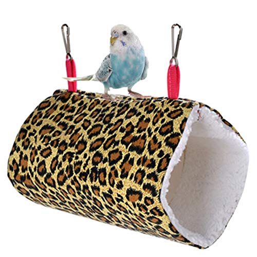 Csheng Hamster ZubehöR Hamster HäNgematte Haustier HäNgematte HäNgende HäNgematte HäNgematte Spielen Schlafsack HäNgematte KatzenhäNgematte PapageienhäNgematte HäNgemattenvogelnest Leopard Print 2,S von Csheng