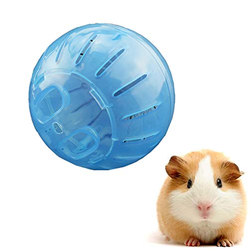 Csheng Hamsterrad Hamster Laufrad Laufrad Hamster Hamster In Eine Ball Spielzeug Stille Hamster Rad Hamster Stille Rad Hamster Übung Ball Holz Hamster Rad 10cm,Blue von Csheng