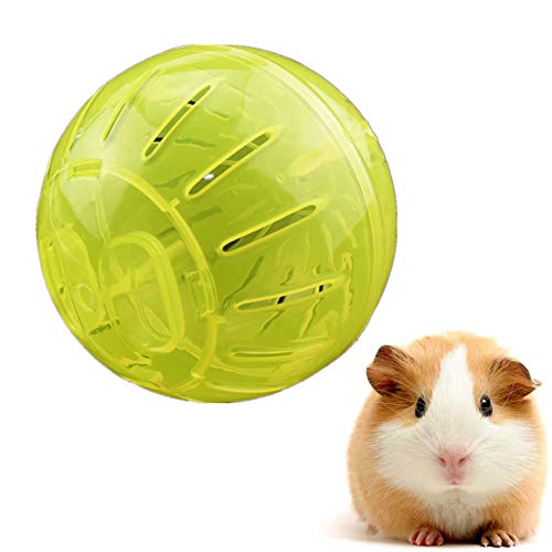 Csheng Hamsterrad Hamster Laufrad Laufrad Hamster Hamster In Eine Ball Spielzeug Stille Hamster Rad Hamster Stille Rad Hamster Übung Ball Holz Hamster Rad 10cm,Yellow von Csheng