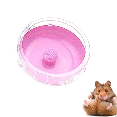 Csheng Hamsterrad Zeit Schwungrad Laufband Haustier Laufband Bunter Umschlag Hamster Spielzeug Hamster Hamster ZubehöR MäUse ZubehöR Hamsterball Zwerghamster ZubehöR Haustierspielzeug pink von Csheng