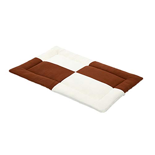 Csheng Hund Cool Pad Hund Kühlmatte Haustier Matte Polar Fleece Haustier Käfig Matte Haustier Käfig Matte Hund Vier Jahreszeiten Sommer Coole Matte Haustier Bett Welpenbett Unzerstörbares Small,Brown von Csheng