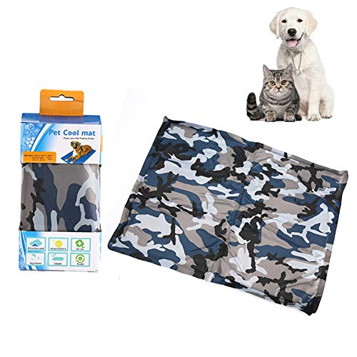 Csheng Hund Coole Matte Hund Kühlmatte Hund Cool Pad Haustier Eisseidenmatte Katze Kühlmatte Cool Pad Haustier EIS Pad Cool Pad Sommer Sommer Schlafbett Cool Halten 2,Large von Csheng