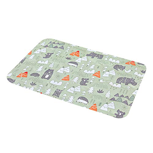 Csheng Hund Coole Matte Kühlmatte Haustier Eisseide Seide Matte Haustier EIS Pad Sommer Hund Cool Pet EIS Pad EIS Zwinger Cool Gel Kennel Wasserdichtes Hund EIS Pad Für Hunde Katzen Green,Large von Csheng