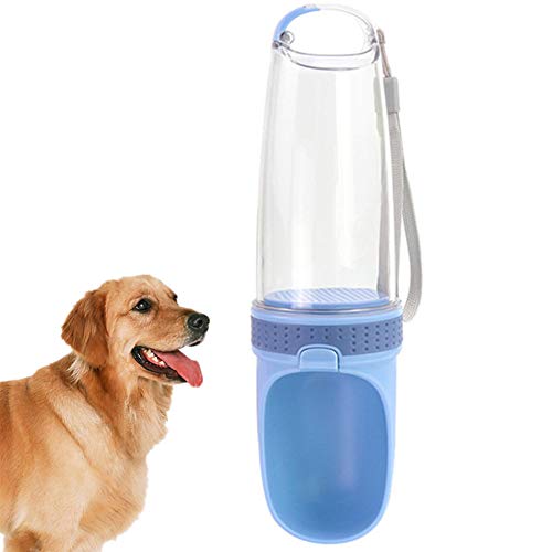 Csheng Hund Wasserflasche Hund Wasserflasche Zum Gehen Haustier Wasserflasche Haustier Trinkbecher Tragbare Hund Wasserflasche Hängende Katze Wasser Tasse Reisende Hund Wasserflasche Blue von Csheng