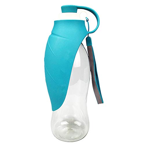 Csheng Hund Wasserflasche Zum Gehen Tragbare Hund Wasserflasche Pet Leaf Cup Tragbare Outdoor Wasserflasche Hund Ausgehen Tasse Wasserflasche Welpe Wasserflasche Blue von Csheng