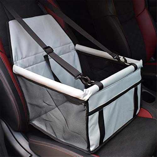 Csheng Hunde Autositz Autositz Hund Pet Booster Seat Hundehängematte für Auto Dog Booster Seat Hundezubehör Hund Auto Hängematte Haustier Autositz Gray von Csheng