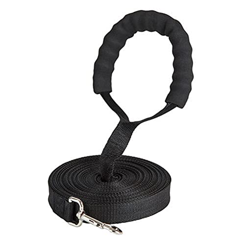 Csheng Hunde Leine Hund Führt Welpen Blei Hund Läuft Blei Schaum Griff Hund Traktion Hund Kette Schwamm Traktion Seil Hund Für Outdoor-Training Laufen Gehen Leine Black,12m von Csheng