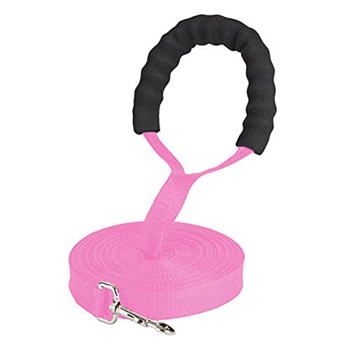 Csheng Hunde Leine Hund Führt Welpen Blei Hund Läuft Blei Schaum Griff Hund Traktion Hund Kette Schwamm Traktion Seil Hund Für Outdoor-Training Laufen Gehen Leine pink,10m von Csheng