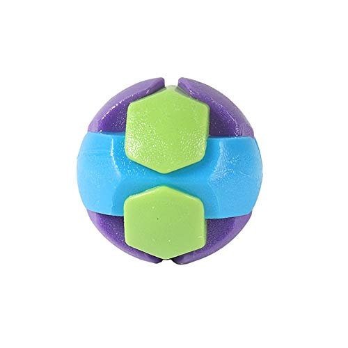 Csheng Hundebälle Hundeball Welpenspielzeug Welpe Kauspielzeug Welpe Zahnen Spielzeug Hundeseil Haustier Spielzeugball Molar Elastic Weichgummi Anti-Biss-Wurf-Training Interaktiver 7,Green Green von Csheng