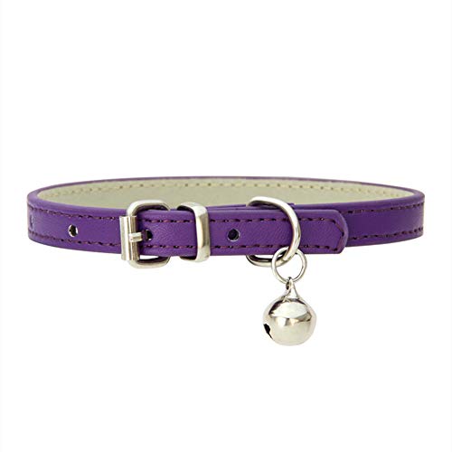 Csheng Hundehalsbänder Welpenhalsband Hundehalsband Weiches Hundehalsband Nettes Hundehalsband Haustierzubehör DIY Japanische Glocken Katzenhalsbänder Reflektierende Katzenzubehör M,Purple von Csheng