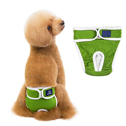 Csheng Hundehose Hundwindeln Hundwindeln Weiblich Kleine Hundewindeln Hund Physiologische Hose Hündin Menstruationshose Hundesicherheitshose Anti-Belästigungshose Green,L von Csheng