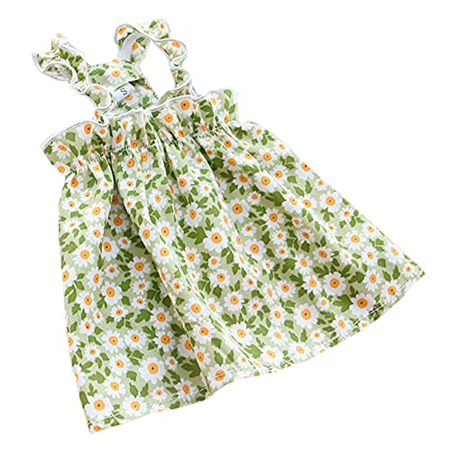 Csheng Hundekleider Haustierkleid Nette Hundekleidung Sommerkleid Dünne Haustierweste Sommerkatze Anti-Haar-Sling Prinzessin Kleid Für Kleine Hunde Brautkleider Large,Green von Csheng