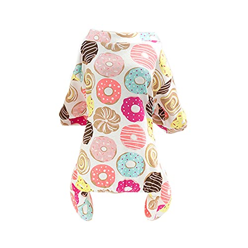 Csheng Hundekostüm Hund Onesie Hundekleidung Welpenkleidung Katze Hundekleidung Vierbeinige Kleidung Frühling Herbst Fünffarbige Kleidung Für Verschiedene Indoor-Outdoor-Anlässe 2X-Large,pink von Csheng