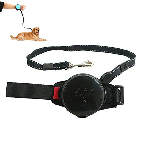 Csheng Hundeleine Ausziehbare Hundeleine Welpe Blei Hund Laufen Blei Hundetraining Leine Haustier Hund Leine Handgelenks-Hundeleine Freisprechen Automatisches Schrumpfen Black von Csheng