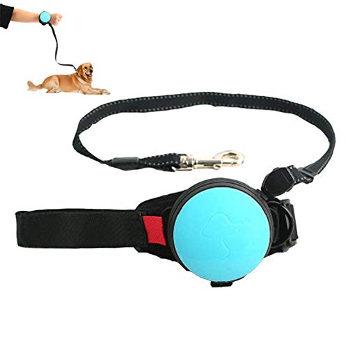 Csheng Hundeleine Ausziehbare Hundeleine Welpe Blei Hund Laufen Blei Hundetraining Leine Haustier Hund Leine Handgelenks-Hundeleine Freisprechen Automatisches Schrumpfen blue von Csheng