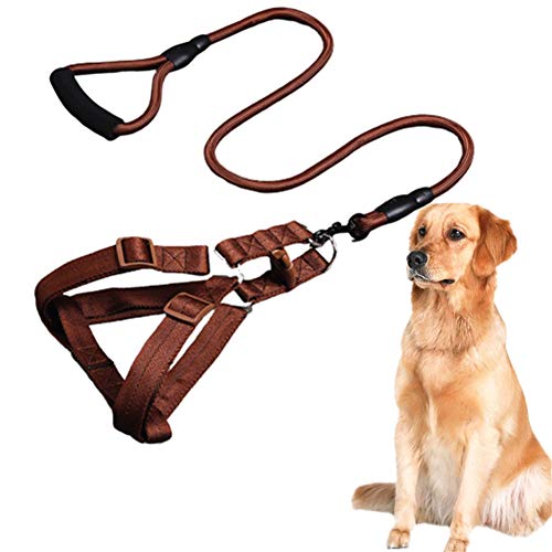 Csheng Hundeleine Seil Hundeleine Welpe Blei Brust Rücken Traktionsseil Hund Rundseil Kletterseil Haustierbedarf Hundeseil Hundetraining Leinenleine Für Outdoor-Leine Brown,23 von Csheng