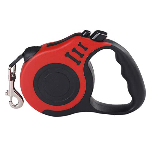 Csheng Hundeleine Verlängerbar Verlängerbare Hundeleine Einziehbare Hundeleine Haustier Automatische Einziehbare Leine Hundeleine Für Wandelnde Hundeleine Hundetraining Leinenleine red,3m von Csheng