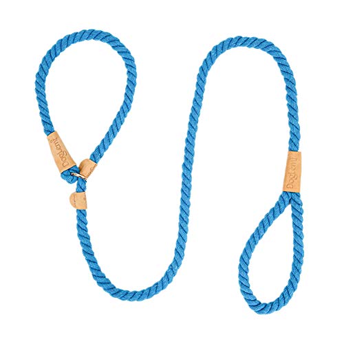 Csheng Hundeleinen Welpenleinen-Trainingsleine Für Hunde, Die Hundeleine Laufen Mehrfarbiges Baumwollseilhalsband Komfortables Training Hundetraktionsseil Haustiertraining Blue von Csheng