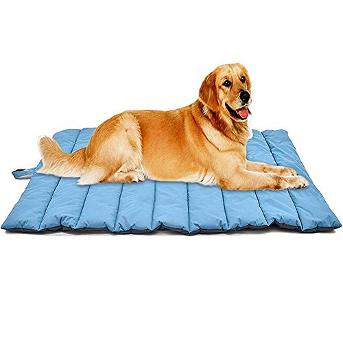 Csheng Hundematte Haustier Matte Flauschige Katzenmatte Weiche Katzenmatte Welpenbett Katzenbetten Luxus Hundebett Wasserdicht Hundematte Hundekomfort Bett Wasserdicht Und Bissfest Blue von Csheng