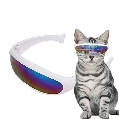 Csheng Hundesonnenbrille Hunde Sonnenbrille Augenschutzbrille Schutzbrille Welpen Sonnenbrille UV-Brille für Hund Gläser für Katzen wasserdichte Hundebrille Colored von Csheng