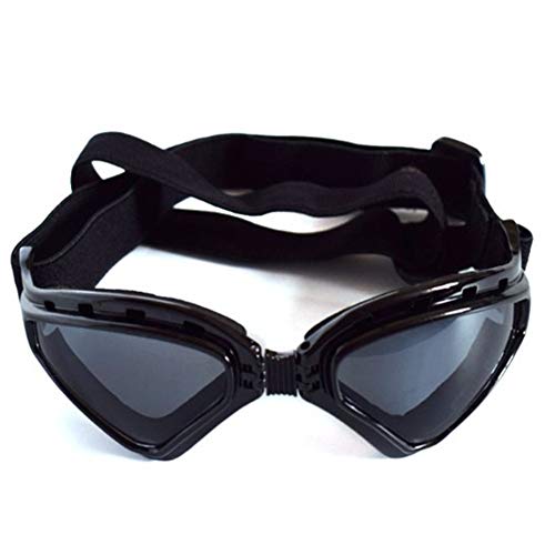 Csheng Hundesonnenbrille Sonnenschutz Hund Augenschutzbrille Faltbare Hundesonnenbrille Hundebrille Augenschutz wasserdichte Hundebrille Welpen Sonnenbrille Black von Csheng