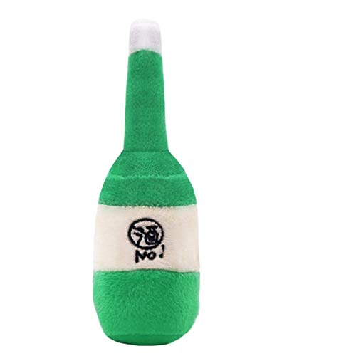 Csheng Hundespielzeug Hunde Spielzeug Kleine Hunde Hundespielzeug für kleine Hunde Hund Soft Toys für kleine Hunde Welpenspielzeug Hundespielzeug Squeaky Wine Bottle von Csheng