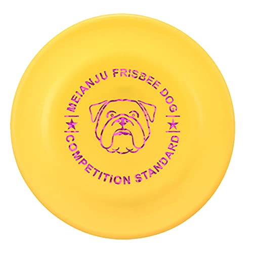 Csheng Hundespielzeug Welpen-Kauspielzeug Interaktiver Wettbewerb Frisbee Heimtierbedarf Bissfeste Hundefrisbee-Trainingsscheibe Schwimmendes Haustierspielzeug Yellow von Csheng