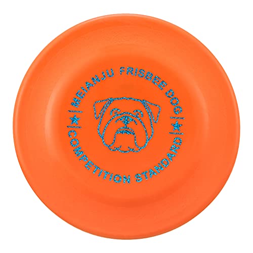 Csheng Hundespielzeug Welpen-Kauspielzeug Interaktiver Wettbewerb Frisbee Heimtierbedarf Bissfeste Hundefrisbee-Trainingsscheibe Schwimmendes Haustierspielzeug orange von Csheng