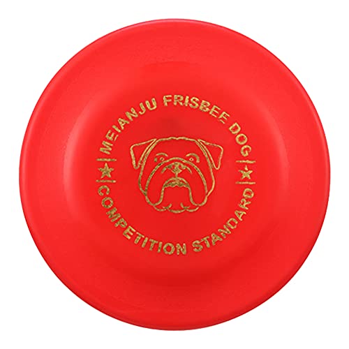 Csheng Hundespielzeug Welpen-Kauspielzeug Interaktiver Wettbewerb Frisbee Heimtierbedarf Bissfeste Hundefrisbee-Trainingsscheibe Schwimmendes Haustierspielzeug red von Csheng