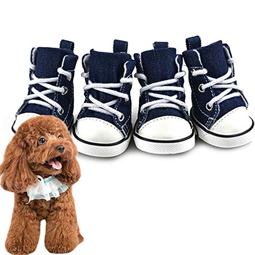 Csheng Hundestiefel Hundestiefel Schutz wasserdichte Hundeschuhe Für Kleine Hunde Hundesocken Hundestiefel Für Verletzte Pfoten wasserdichte Hunderegenstiefel Haustierstiefel #1 von Csheng