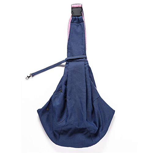 Csheng Hundetragetasche Haustier Reisetasche One Shoulder Haustier Rucksack Diagonal Tasche Hunderucksack Ausflugs Haustiertasche Atmungsaktive Tragetasche Katzen Reisetrage 165-blue von Csheng