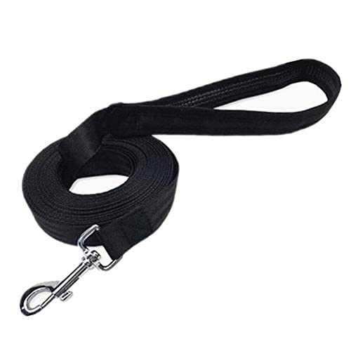 Csheng Hundetraining Blei Hund Blei Hundeleine Hund Laufen Blei Welpe Blei Hund Verlängertes Training Blei Hund Leine Für Outdoor Training Laufen Laufen Leine Black,15m von Csheng