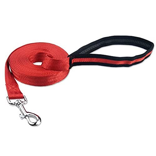 Csheng Hundetraining Blei Hund Blei Hundeleine Hund Laufen Blei Welpe Blei Hund Verlängertes Training Blei Hund Leine Für Outdoor Training Laufen Laufen Leine red,15m von Csheng