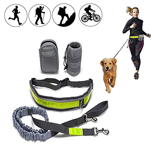 Csheng Joggingleine Hund Mit Bauchgu Hundeleine Große Hunde Hundeleine für kleine Hunde Hund läuft Blei Hundegürtel Hand Free Dog Walking Belt von Csheng