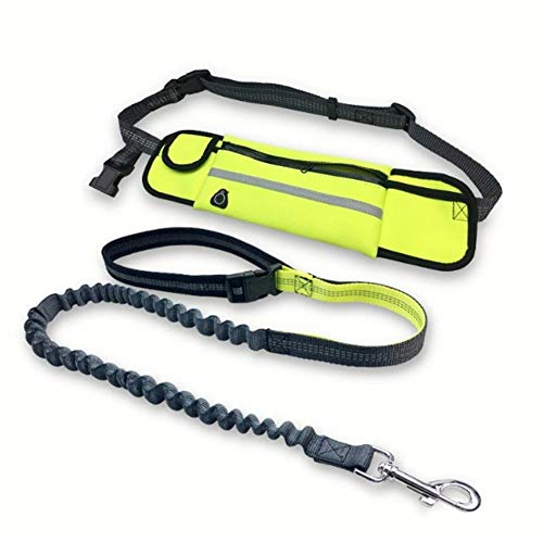 Csheng Joggingleine Hunde Joggingleine Hund Mit Bauchgu Hundegürtel Hundegürtel Slip Lead Für Hunde Hundetraining Freisprech-Hundeleine Laufender Hund Führt Die Hände Frei Hundelauf Bleifrei Green von Csheng