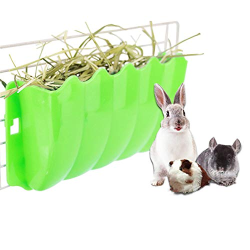 Csheng Kaninchen Wasserflasche Kaninchen Futternapf Außerhalb Kleintier Gras Rack Kann Kleines Haustier Gras Korb Gras Topf Kaninchen Chinchilla Meerschweinchen Zubehör Reparieren Fix Green von Csheng