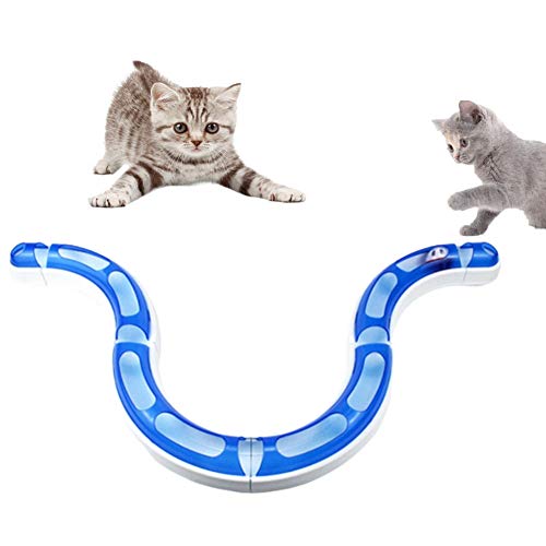 Csheng Katze Spielzeug Ball Kombinationspur Katze Spielzeug Veränderbare Turnierball Puzzle Turntisch Lustige Katze Spielteller Katze Tunnel Katze Spielzeug Für Indoor Katzen Tunnelschlauch Blue von Csheng