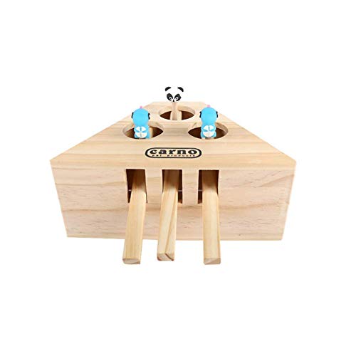 Csheng Katze Spielzeug Hamster Interaktives Pädagogisches Haustier Katze Spielzeug DREI-Loch Fünf-Loch Massivholz Katze Spielzeug Holz Puzzle Katze Katze Spielzeug Katze Spielzeug von Csheng